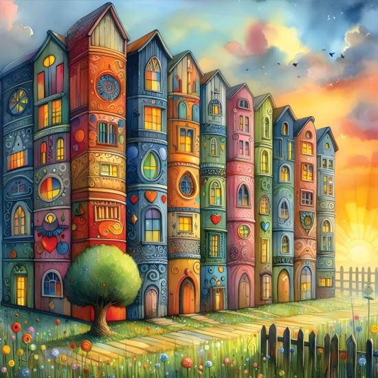 Puzzle Yazz Booktown 1023 pièces