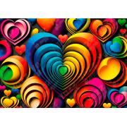 Puzzle Yazz Coeur Coloré de 1000 pièces