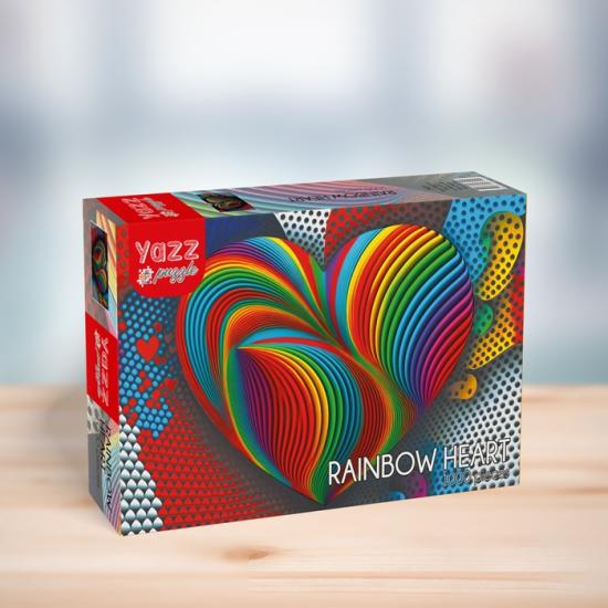 Puzzle Yazz Coeur Arc-en-ciel de 1000 pièces