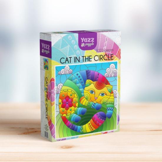 Puzzle Yazz Chat dans le Cercle de 1023 pièces Puzzle Yazz Chat dans le Cercle de 1023 pièces