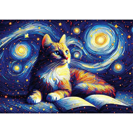 Puzzle Yazz Chat Étoilé 1000 pièces