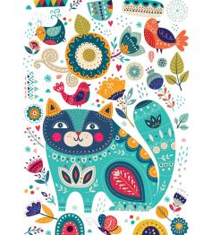 Puzzle Yazz Chat Et Oiseaux 1000 pièces