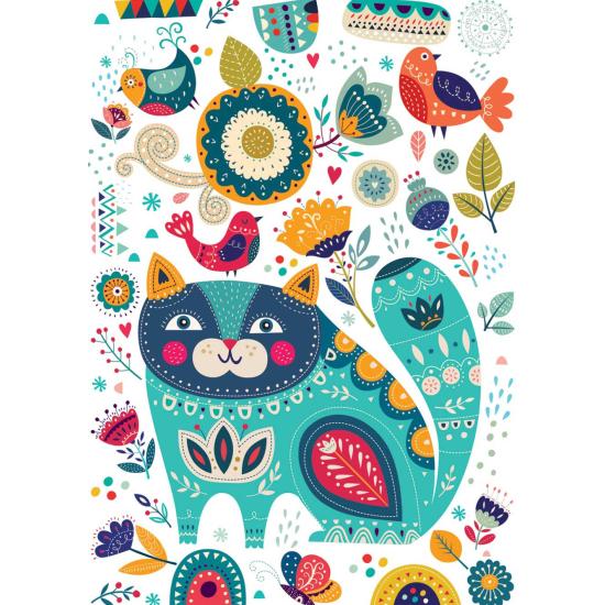 Puzzle Yazz Chat Et Oiseaux 1000 pièces