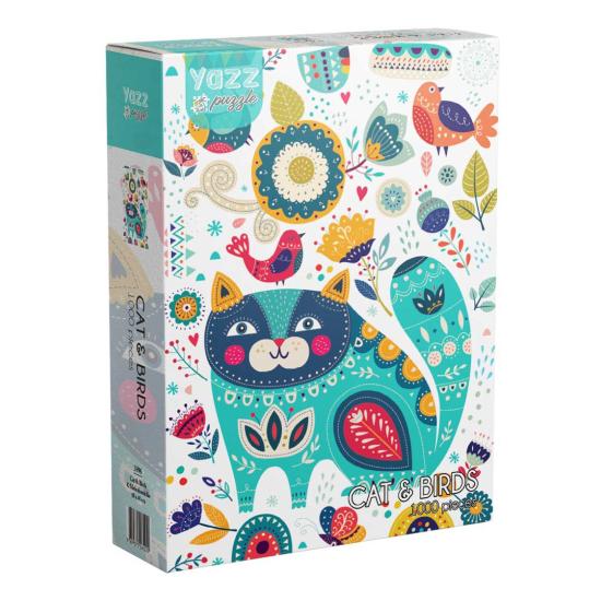 Puzzle Yazz Chat Et Oiseaux 1000 pièces