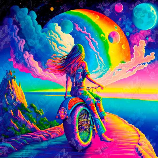 Puzzle Yazz Tour Arc-en-Ciel de 1023 pièces Puzzle Yazz Tour Arc-en-Ciel de 1023 pièces