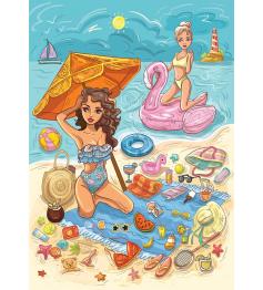 Puzzle Yazz Temps À La Plage 1000 pièces