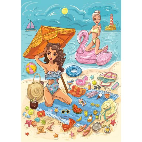 Puzzle Yazz Temps À La Plage 1000 pièces