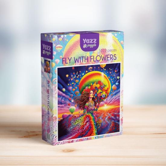 Puzzle Yazz Voler avec des Fleurs de 1023 pièces Puzzle Yazz Voler avec des Fleurs de 1023 pièces